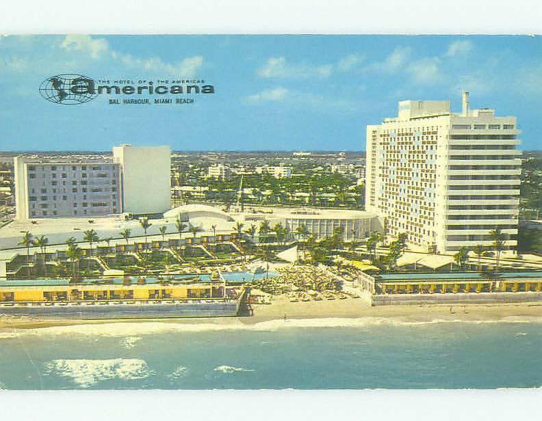 Pre-1980 AMERICANA HOTEL Miami Beach Florida FL HQ0427