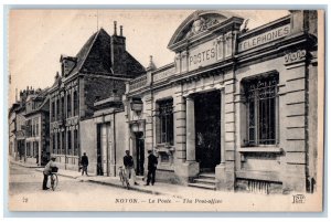 Noyon Hauts De France Oise France Postcard The Post Office Building c1910
