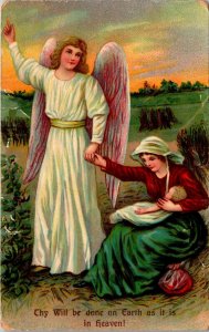 Thy Will Be Done On Earth As It Is In Heaven The Lord's Prayer Postcard PC155