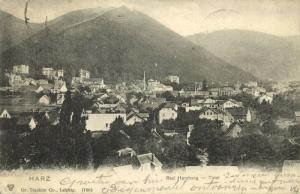 germany, BAD HARZBURG, Harz, Panorama (1902)