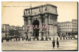 Old Postcard Marseille Porte d'Aix