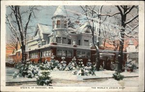Oshkosh Wisconsin WI Stein's World's Unique Shop Vintage Postcard