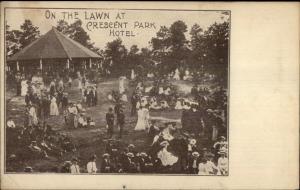 Crescent Park Hotel Lawn RI c1905 Postcard