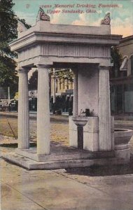 Ohio Upper Sandusky The Stevens Memorial Drinking Fountain 1912