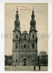 487859 GERMANY Posen POLAND Poznan Bernard church Vintage postcard