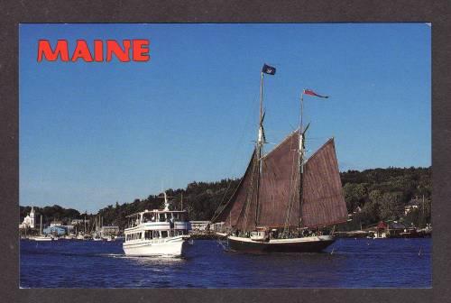 ME Angelique Island Lady Boats BOOTHBAY HARBOR MAINE PC