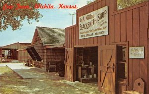 G.A. Millar Blacksmith Shop, Cow Town, Wichita, Kansas 1975 Vintage Postcard