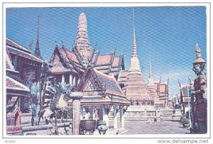 The Temple of the Emerald Buddha in Bangkok, Thailand,   1952