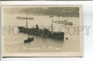 477394 GERMANY ship Mowe Vintage photo postcard