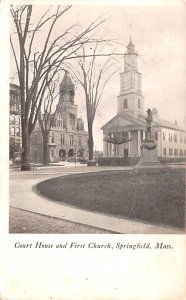 Court House & First Church Springfield, Massachusetts MA