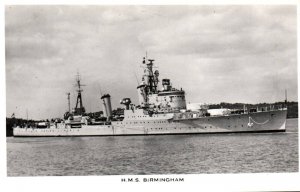 RPPC Photo British Royal Navy HMS Birmingham