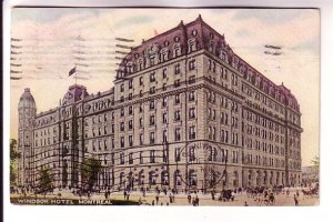 Windsor Hotel, Montreal, Quebec, Warwick, Used 1909