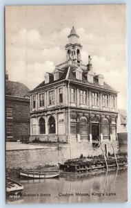 Norfolk England Postcard Custom House King's Lynn c1910 Unposted Antique