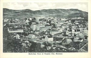 MT, Virginia City, Montana, Bird's Eye View Of City, Albertype Co