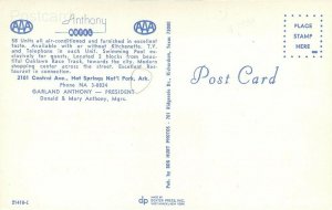 AR, Hot Springs, Arkansas, Anthony Motel, Dexter Press No. 21418-C