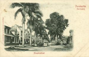 suriname, PARAMARIBO, Maagdenstraat (1899)