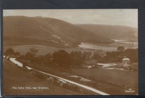 Sussex Postcard - The Dyke Hills, Near Brighton    RS18893