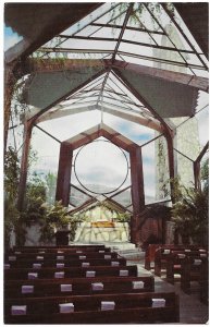 US California. unused. Wayfarer's Chapel. Portuguese Bend, California.