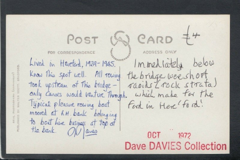 Herefordshire Postcard - The Wye Bridge, Hereford    RS20521