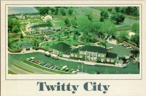 Aerial View of Twitty City Hendersonville TN Postcard I62