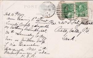 Galt Ontario Main Street Bridge and Post Office ON c1917 Postcard H57 *as is
