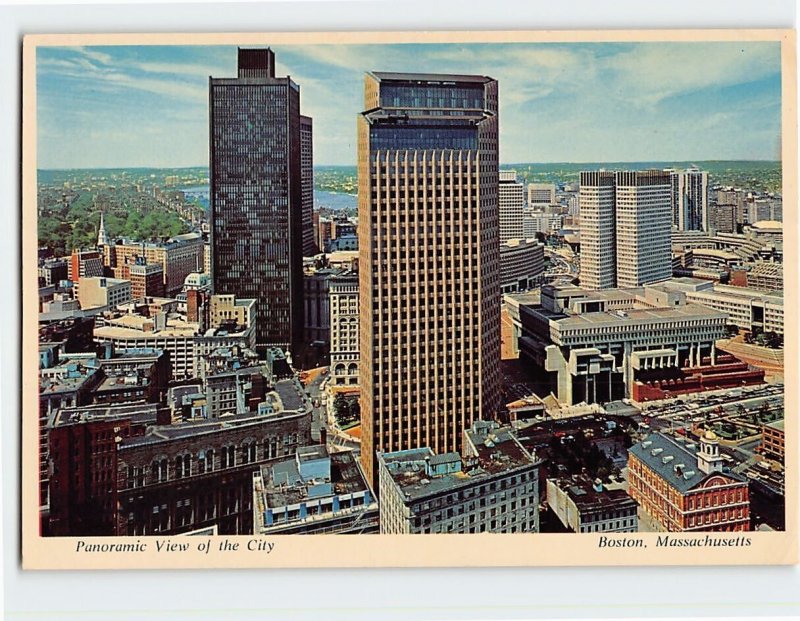 Postcard Panoramic View of the City, Boston, Massachusetts