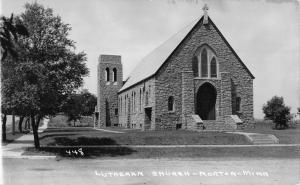 Morton Minnesota Lutheran Church Real Photo Antique Postcard K97837