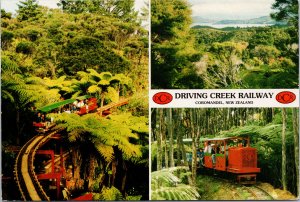 Driving Creek Railway Coromandel NZ New Zealand Multiview Vintage Postcard F20