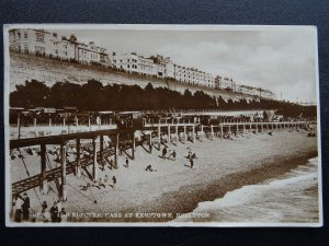 East Sussex BRIGHTON Beach & Electric Cars at Kemptown c1920s RP Postcard