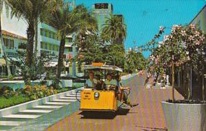 Florida Miami Beach Lincoln Mall and Sightseeing Tram 1975