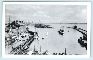 HELSINGOR, Denmark ~ HARBOR SCENE ~ SHIPS &  BOATS 1910s  Postcard