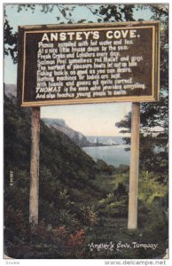 Sign , Anstey's Cove , Torquay , England PU-1907