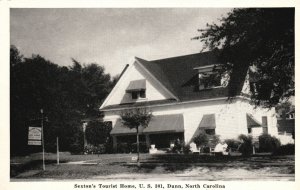 Vintage Postcard 1920's Sexton's Tourist Home US Dunn North Carolina N. C.