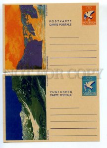 440834 Liechtenstein 1984 postal card P/ stationery Bruno Kaufmann landscapes