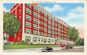 LOUISVILLE KY~THE PURITAN APARTMENT HOTEL-1943 PSTMK POSTCARD