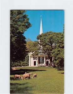 Postcard A view of the Meetinghouse, Old Sturbridge Village, Sturbridge, MA