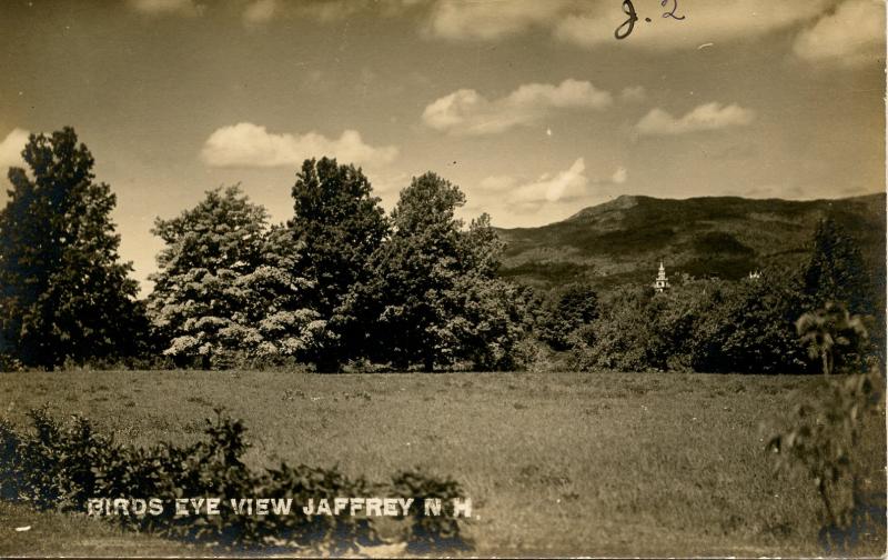 NH - Jaffrey. Bird's Eye View.   *RPPC