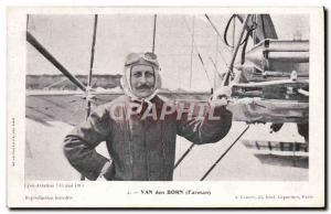 Old Postcard Jet Aviation Van den Born Farman