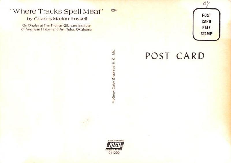 Where Tracks Spell Meat - Charles Marion Russell