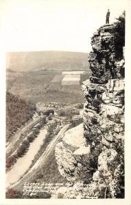 c1937 RPPC Postcard Lovers Leap & Narrows, Cumberland MD Unposted