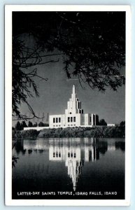 IDAHO FALLS, ID ~ Snake River LATTER DAY SAINTS TEMPLE 1947  Postcard