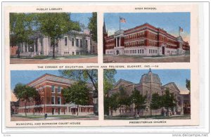 The Corner of Education, Justice and Religion, Elkhart, Indiana, 30-40s