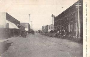 Kalispell Montana Second Street Scene Antique Postcard K108032