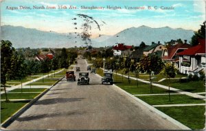 Postcard BC Vancouver Angus Drive North from 35 Ave Shaughnessy Heights 1931 K43