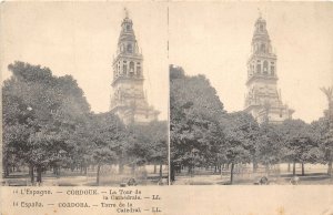 uk42820 torre de la catedral cordoba spain stereo stereographic card