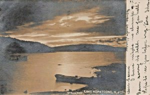 LAKE HOPATCONG NJ~AFTER THE STORM~1909 W J HARRIS REAL PHOTO POSTCARD