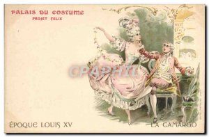 Old Postcard Illustrator Palace Costume Project Felix Camargo The Louis XV