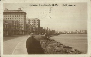 Havana Cuba Gulf Avenue 1925 Used Real Photo Postcard