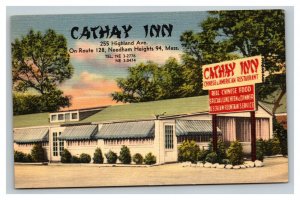 Vintage 1930's Postcard Cathay Inn Route 128 Needham Heights Massachusetts