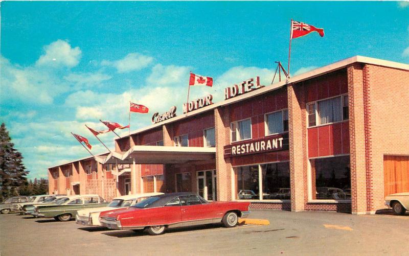 Postcard Caswell Motor Hotel Sault Ste Marie Ontario Canada